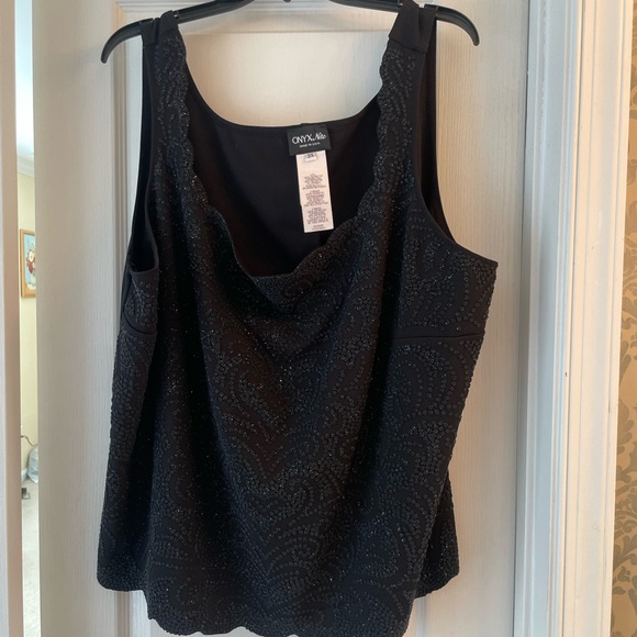 Onyx Nite Black Textured Tank Top - Picture 1 of 4